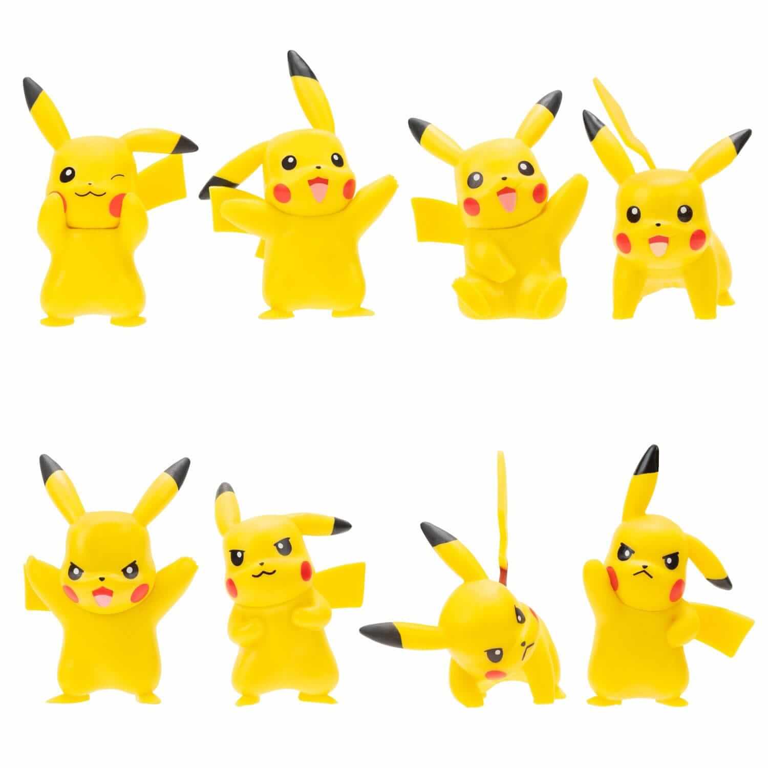 Pokémon Figuren Set – 8 Charaktere inklusive Pikachu – Battle Feature
