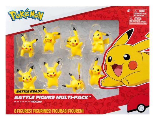 Pokémon Battle Feature Figuren 8er Set mit Pikachu 5 cm – Vinyl