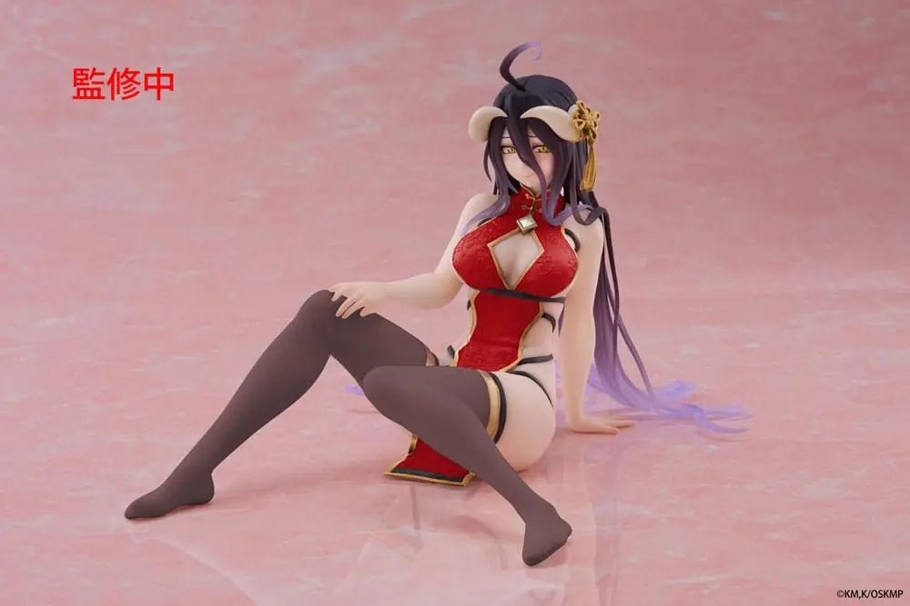 Albedo – Chinese Dress Ver. – Desktop Cute Series (Overlord) – PVC Figur, ca. 13 cm - OtakuOasis