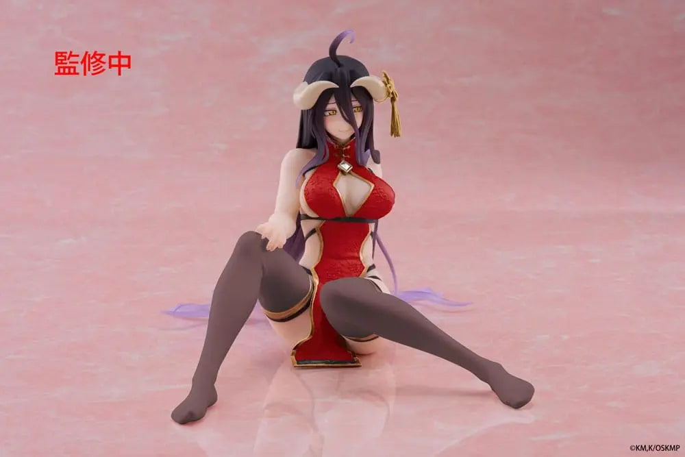 Albedo – Chinese Dress Ver. – Desktop Cute Series (Overlord) – PVC Figur, ca. 13 cm - OtakuOasis