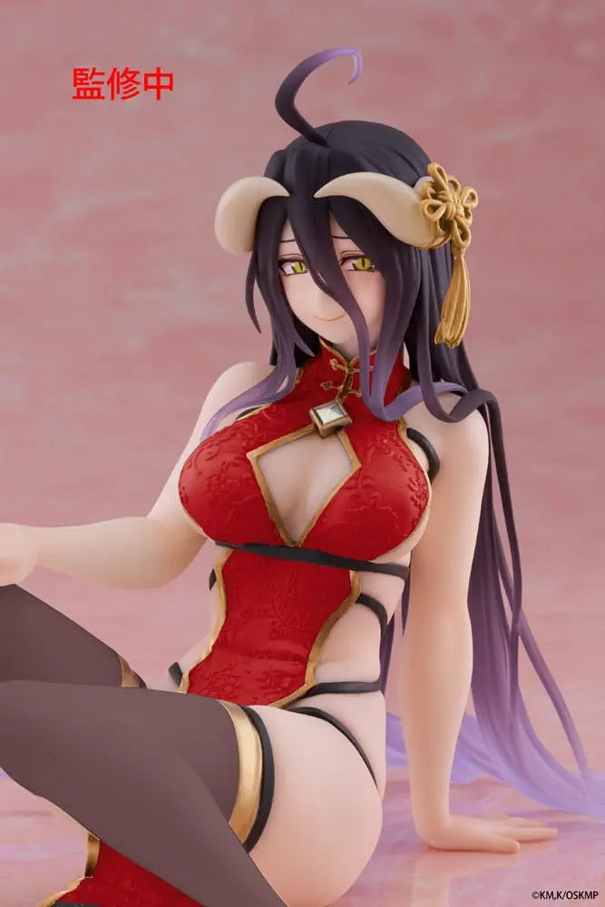 Albedo – Chinese Dress Ver. – Desktop Cute Series (Overlord) – PVC Figur, ca. 13 cm - OtakuOasis